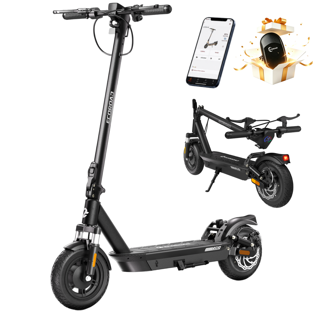 ECOROAD Foldable Waterproof Electric Scooter